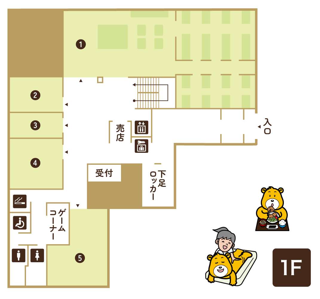 館内地図1F