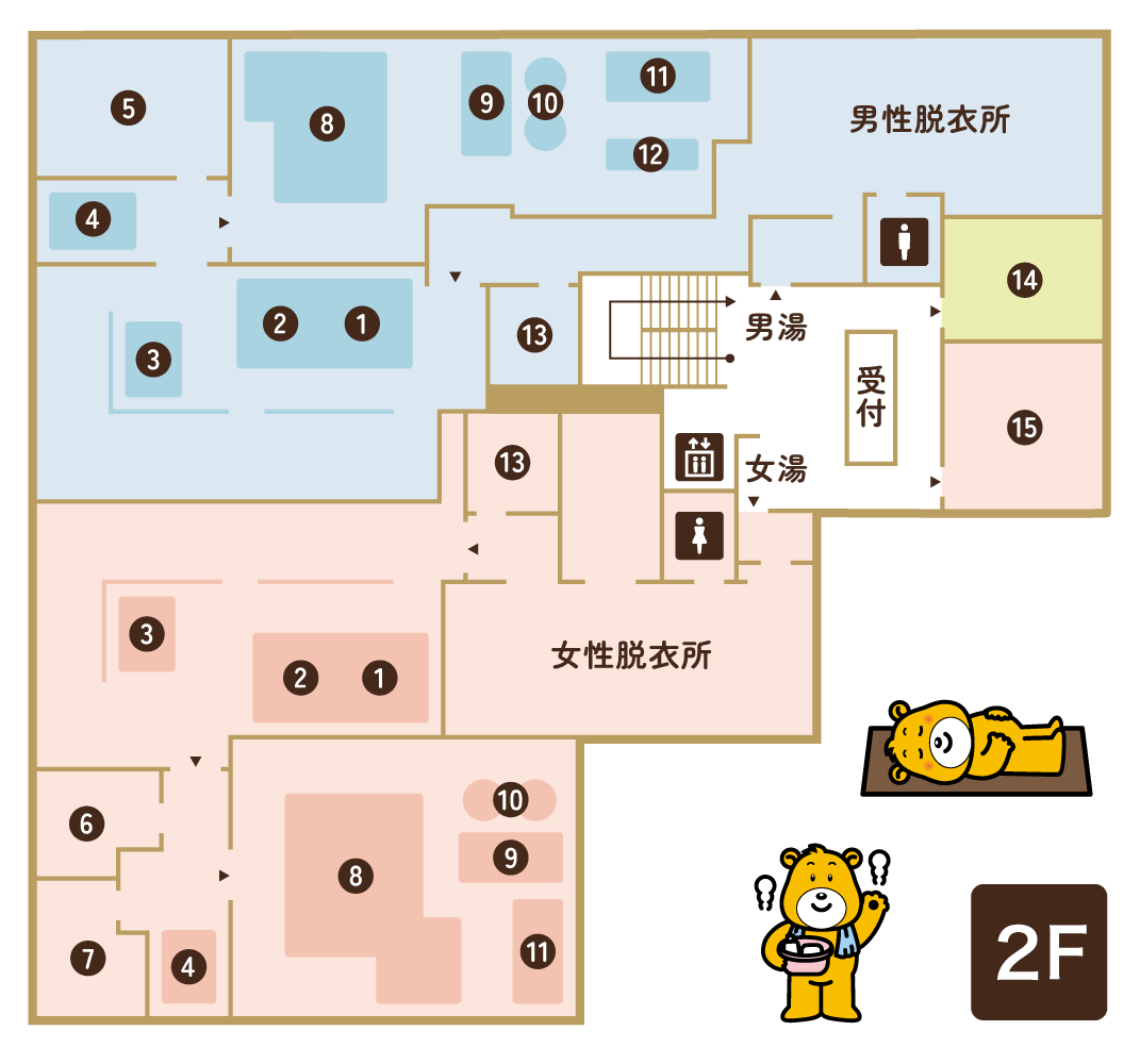 館内地図2F